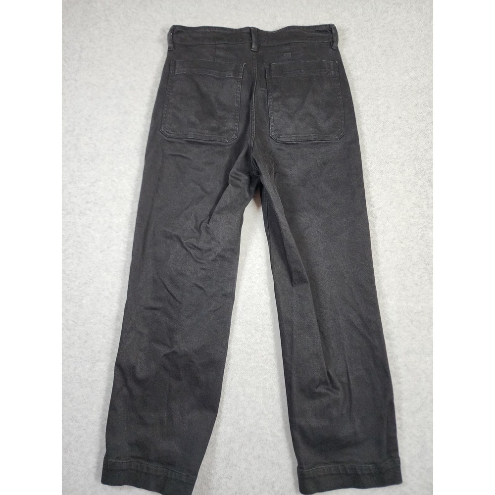 Everlane Women's Black Cropped Straight Regular Denim Jean Size‎ 6 High Waisted - Picture 4 of 11